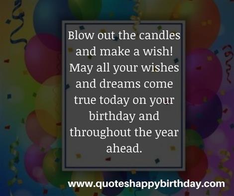 Blow out the candles and make a wish!
